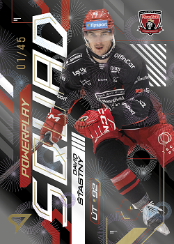 David Stastny Hradec Kralove Tipsport ELH 2024/25 SportZoo 2. serie Powerplay Squad Golden Fireworks /45 #PS-53
