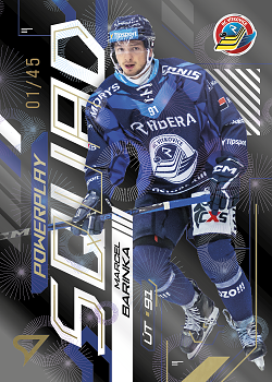 Marcel Barinka Vitkovice Tipsport ELH 2024/25 SportZoo 2. serie Powerplay Squad Golden Fireworks /45 #PS-56