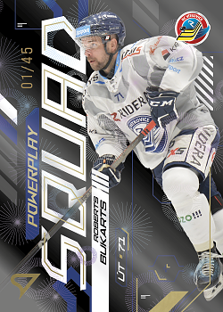 Roberts Bukarts Vitkovice Tipsport ELH 2024/25 SportZoo 2. serie Powerplay Squad Golden Fireworks /45 #PS-58