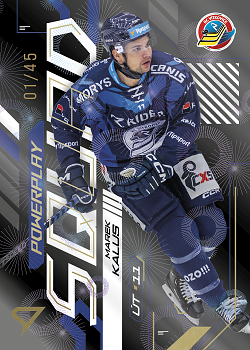 Marek Kalus Vitkovice Tipsport ELH 2024/25 SportZoo 2. serie Powerplay Squad Golden Fireworks /45 #PS-59