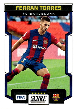 Ferran Torres FC Barcelona Panini Score FIFA Soccer 2023/24 #89