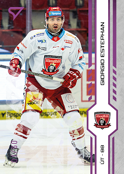 Giorgio Estephan Hradec Kralove Tipsport ELH 2024/25 SportZoo 1. serie Purple Iceberg /60 #138