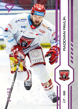 Radovan Pavlik Hradec Kralove Tipsport ELH 2024/25 SportZoo 1. serie Purple Iceberg /60 #141