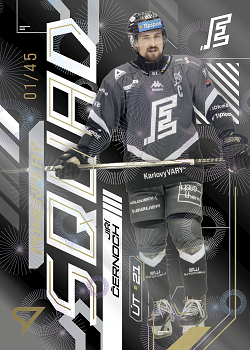 Jiri Cernoch Karlovy Vary Tipsport ELH 2024/25 SportZoo 2. serie Powerplay Squad Golden Fireworks /45 #PS-70