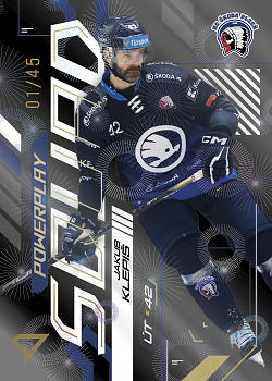 Jakub Klepis Plzen Tipsport ELH 2024/25 SportZoo 2. serie Powerplay Squad Golden Fireworks /45 #PS-75