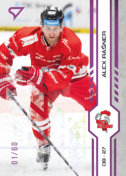 Alex Rasner Olomouc Tipsport ELH 2024/25 SportZoo 1. serie Purple Iceberg /60 #168