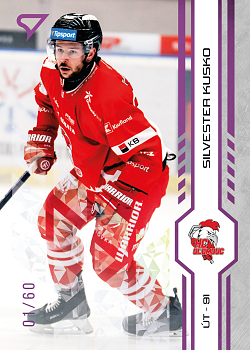 Silvester Kusko Olomouc Tipsport ELH 2024/25 SportZoo 1. serie Purple Iceberg /60 #176
