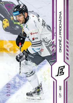 Ondrej Prochazka Karlovy Vary Tipsport ELH 2024/25 SportZoo 1. serie Purple Iceberg /60 #196