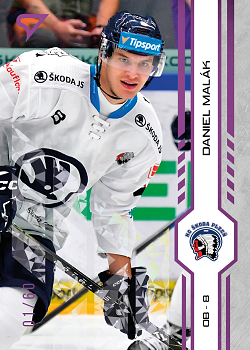 Daniel Malak Plzen Tipsport ELH 2024/25 SportZoo 1. serie Purple Iceberg /60 #203