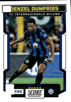 Denzel Dumfries Internazionale Milano Panini Score FIFA Soccer 2023/24 #97