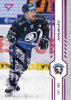 Jakub Lev Plzen Tipsport ELH 2024/25 SportZoo 1. serie Purple Iceberg /60 #213