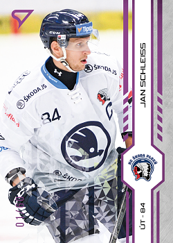 Jan Schleiss Plzen Tipsport ELH 2024/25 SportZoo 1. serie Purple Iceberg /60 #214