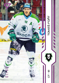 Tomas Fort Mlada Boleslav Tipsport ELH 2024/25 SportZoo 1. serie Purple Iceberg /60 #229