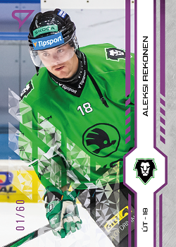 Aleksi Rekonen Mlada Boleslav Tipsport ELH 2024/25 SportZoo 1. serie Purple Iceberg /60 #232