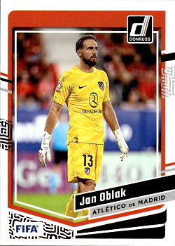 Jan Oblak Atletico Madrid Panini Donruss Soccer 2023/24 #110