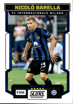 Nicolo Barella Internazionale Milano Panini Score FIFA Soccer 2023/24 #99