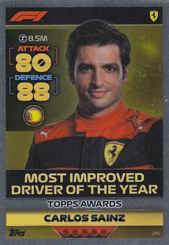 Carlos Sainz Ferrari Topps F1 Turbo Attax 2022 F1 Topps Awards #280
