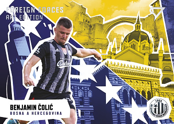 Benjamin Colic Ceske Budejovice SportZoo FORTUNA:LIGA 2022/23 2. serie Foreign Forces Art Edition #FF-01