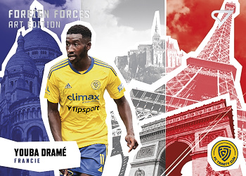 Youba Drame Zlin SportZoo FORTUNA:LIGA 2022/23 2. serie Foreign Forces Art Edition #FF-06