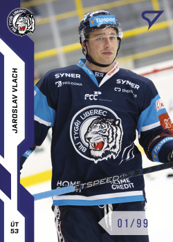 Jaroslav Vlach Liberec Tipsport ELH 2022/23 SportZoo 1. serie Blue /99 #126