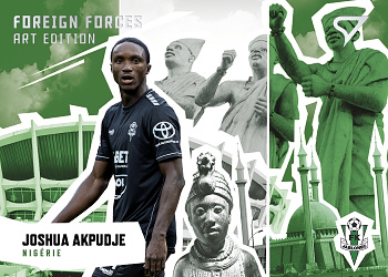Joshua Akpudje Jablonec SportZoo FORTUNA:LIGA 2022/23 2. serie Foreign Forces Art Edition #FF-09