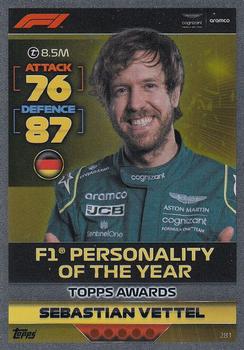 Sebastian Vettel Aston Martin Topps F1 Turbo Attax 2022 F1 Topps Awards #281