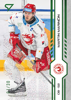 Martin Marincin Trinec Tipsport ELH 2024/25 SportZoo 1. serie Green Glitter /30 #006