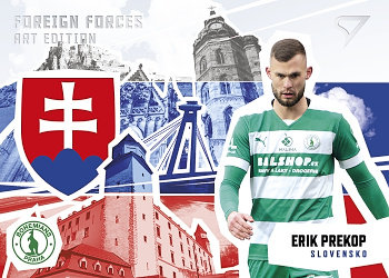 Erik Prekop Bohemians Praha SportZoo FORTUNA:LIGA 2022/23 2. serie Foreign Forces Art Edition #FF-16