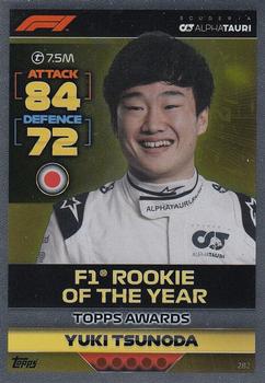 Yuki Tsunoda Scuderia AlphaTauri Topps F1 Turbo Attax 2022 F1 Topps Awards #282