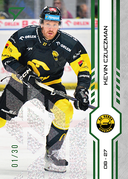 Kevin Czuczman Litvinov Tipsport ELH 2024/25 SportZoo 1. serie Green Glitter /30 #059