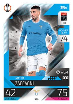 Mattia Zaccagni Lazio Roma 2022/23 Topps Match Attax ChL Crystal Parallel #359