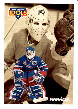 Mike Richter Bernie Parent New York Rangers Philadephia Flyers Pinnacle 1991/92 #384