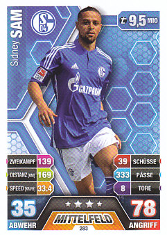 Sidney Sam Schalke 04 2014/15 Topps MA Bundesliga #283