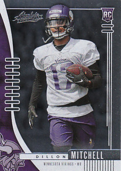 Dillon Mitchell Minnesota Vikings  2019 Panini Absolute Rookie Green #171