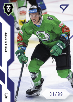 Tomas Fort Mlada Boleslav Tipsport ELH 2022/23 SportZoo 1. serie Blue /99 #67