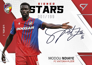 Modou Ndiaye Viktoria Plzen SportZoo FORTUNA:LIGA 2022/23 2. serie Signed Stars - Level 1 /199 #SL1-MN
