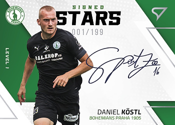 Daniel Kostl Bohemians Praha SportZoo FORTUNA:LIGA 2022/23 2. serie Signed Stars - Level 1 /199 #SL1-KS