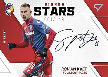 Roman Kvet Viktoria Plzen SportZoo FORTUNA:LIGA 2022/23 2. serie Signed Stars - Level 2 /149 #SL2-RK