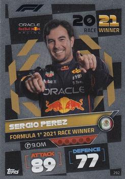 Sergio Perez Red Bull Racing Topps F1 Turbo Attax 2022 F1 Race Winners #292