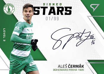 Ales Cermak Bohemians Praha SportZoo FORTUNA:LIGA 2022/23 2. serie Signed Stars - Level 3 /99 #SL3-AC