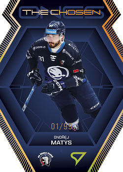 Ondrej Matys Plzen Tipsport ELH 2024/25 SportZoo 2. serie The Chosen Ones Gold Die Cut /99 #CO-32