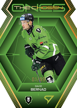 David Bernad Mlada Boleslav Tipsport ELH 2024/25 SportZoo 2. serie The Chosen Ones Gold Die Cut /99 #CO-33