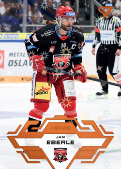 Jan Eberle Hradec Kralove Tipsport ELH 2023/24 SportZoo 1. serie Blade Sparks /25 #26