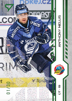 Anthony Nellis Vitkovice Tipsport ELH 2024/25 SportZoo 1. serie Green Glitter /30 #161