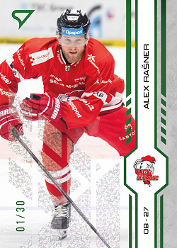 Alex Rasner Olomouc Tipsport ELH 2024/25 SportZoo 1. serie Green Glitter /30 #168