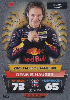 Dennis Hauger PREMA Racing Topps F1 Turbo Attax 2022 Champions 2021 #298