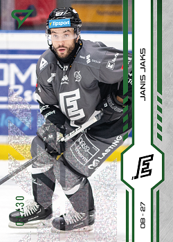Janis Jaks Karlovy Vary Tipsport ELH 2024/25 SportZoo 1. serie Green Glitter /30 #183