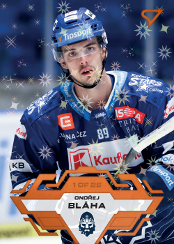 Ondrej Blaha Kladno Tipsport ELH 2023/24 SportZoo 1. serie Blade Sparks /25 #243