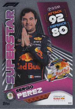 Sergio Perez Red Bull Racing Topps F1 Turbo Attax 2022 F1 Superstars #300