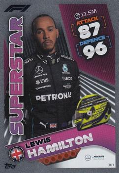 Lewis Hamilton Mercedes-AMG Topps F1 Turbo Attax 2022 F1 Superstars #301